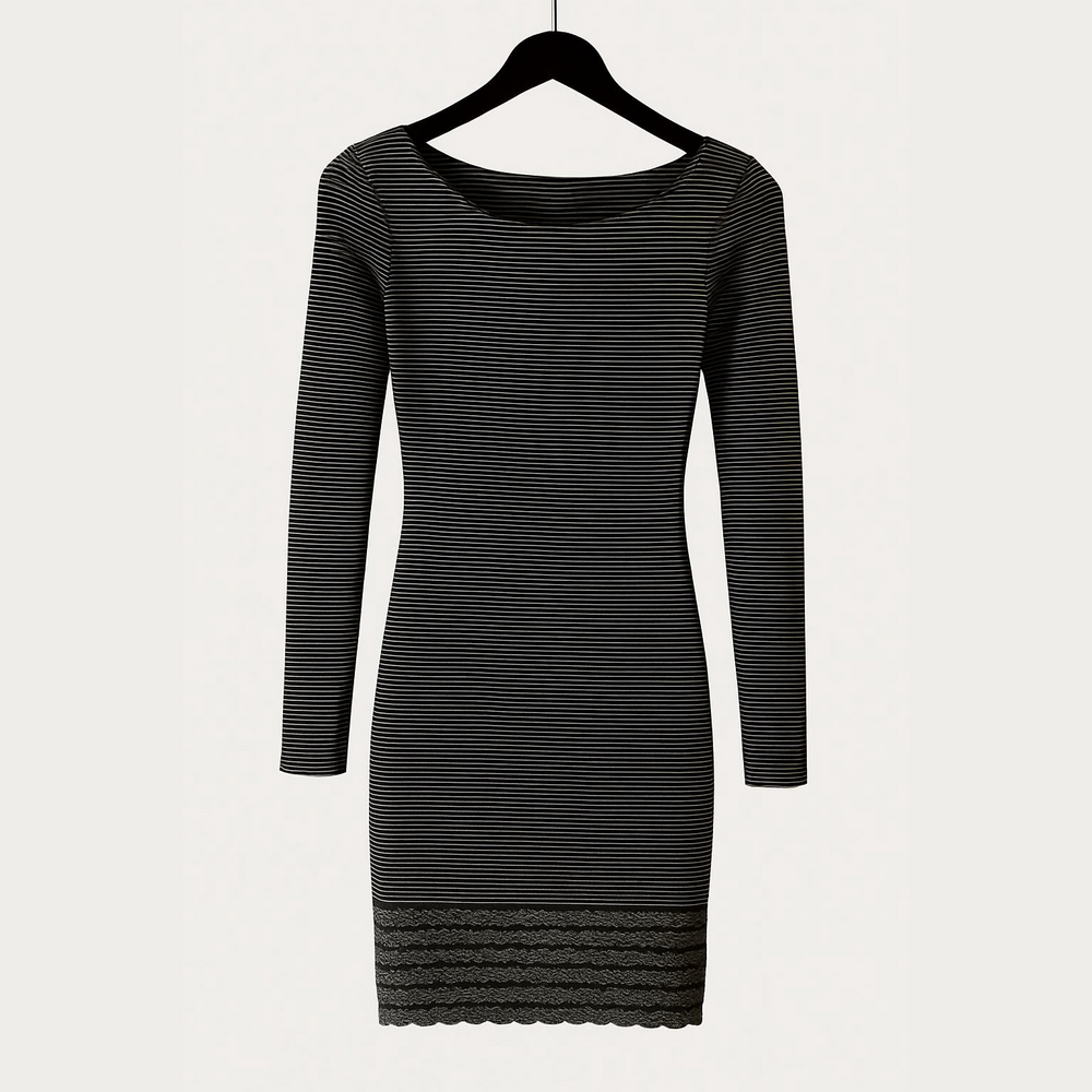 Moda International Gray Bodycon Mini Dress